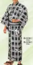 日本の歳時記・ゆかた・2230-2・仕立上りゆかた　周印（男物L）